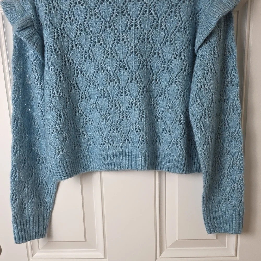 The Children's Place Light Blue Lace Sweater. Size 14